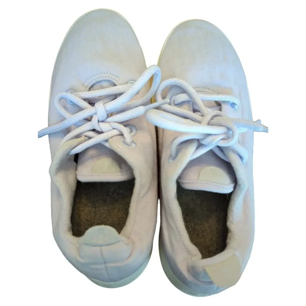 Allbirds Wool Runners Light Blue Lace Up Sneakers Women’s 8